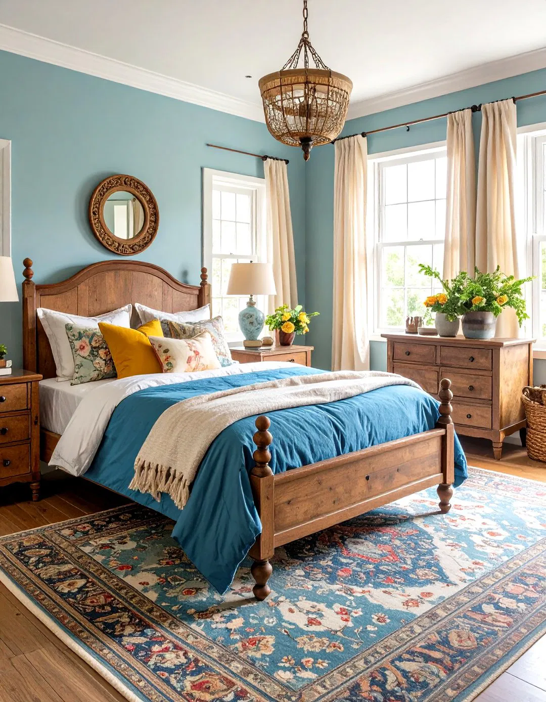 Welcoming Vintage Guest Bedroom