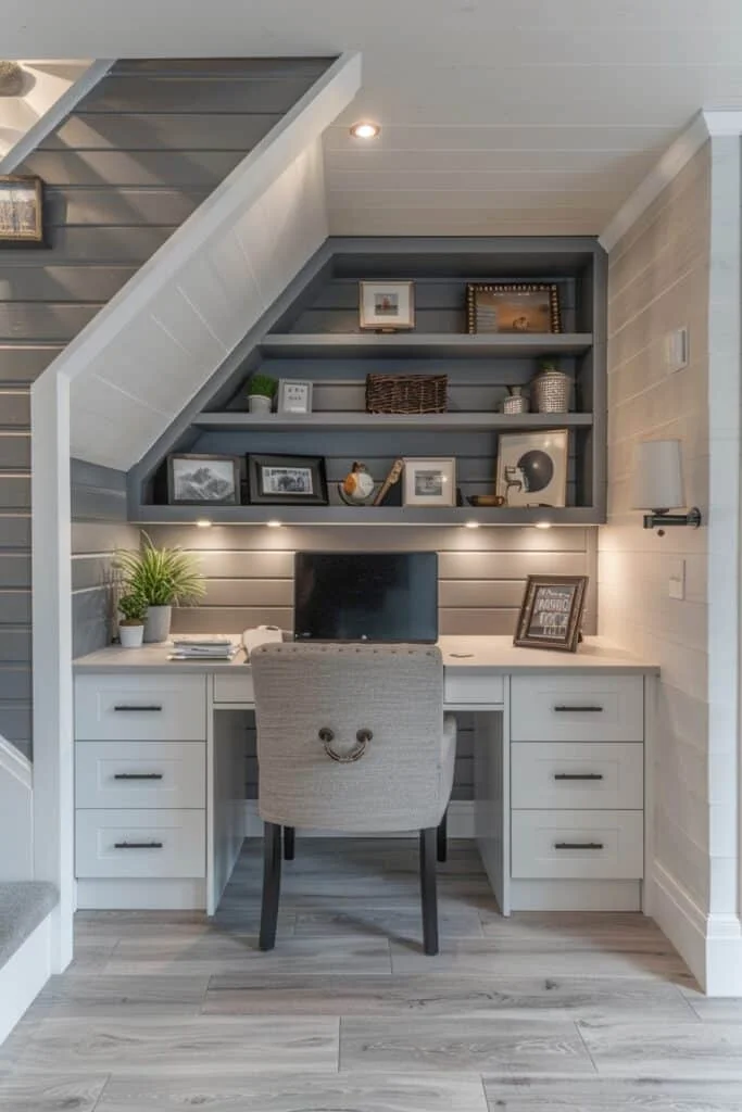 Under-Staircase Desk Nooks