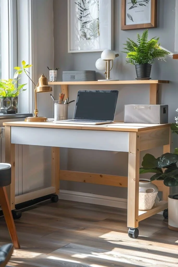 Mobile Desk Ideas on Wheels