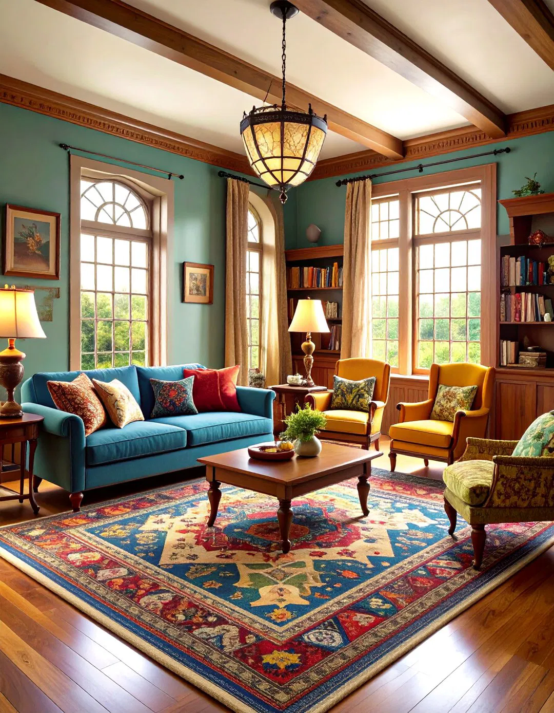 Arts and Crafts Victorian Living Room