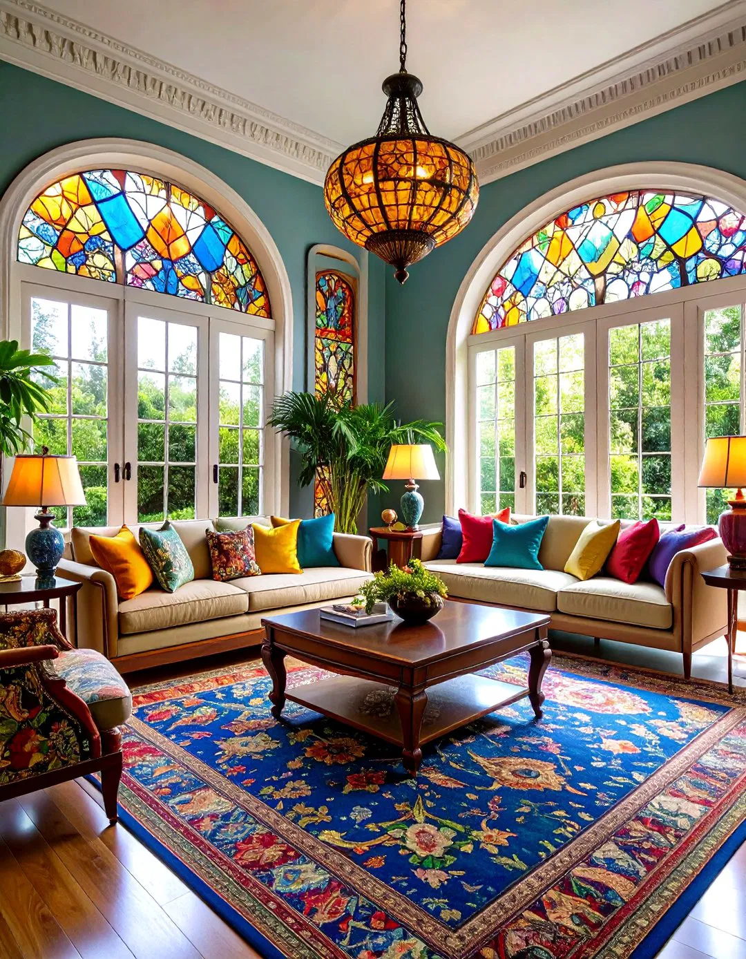 Victorian Stained Glass Accents