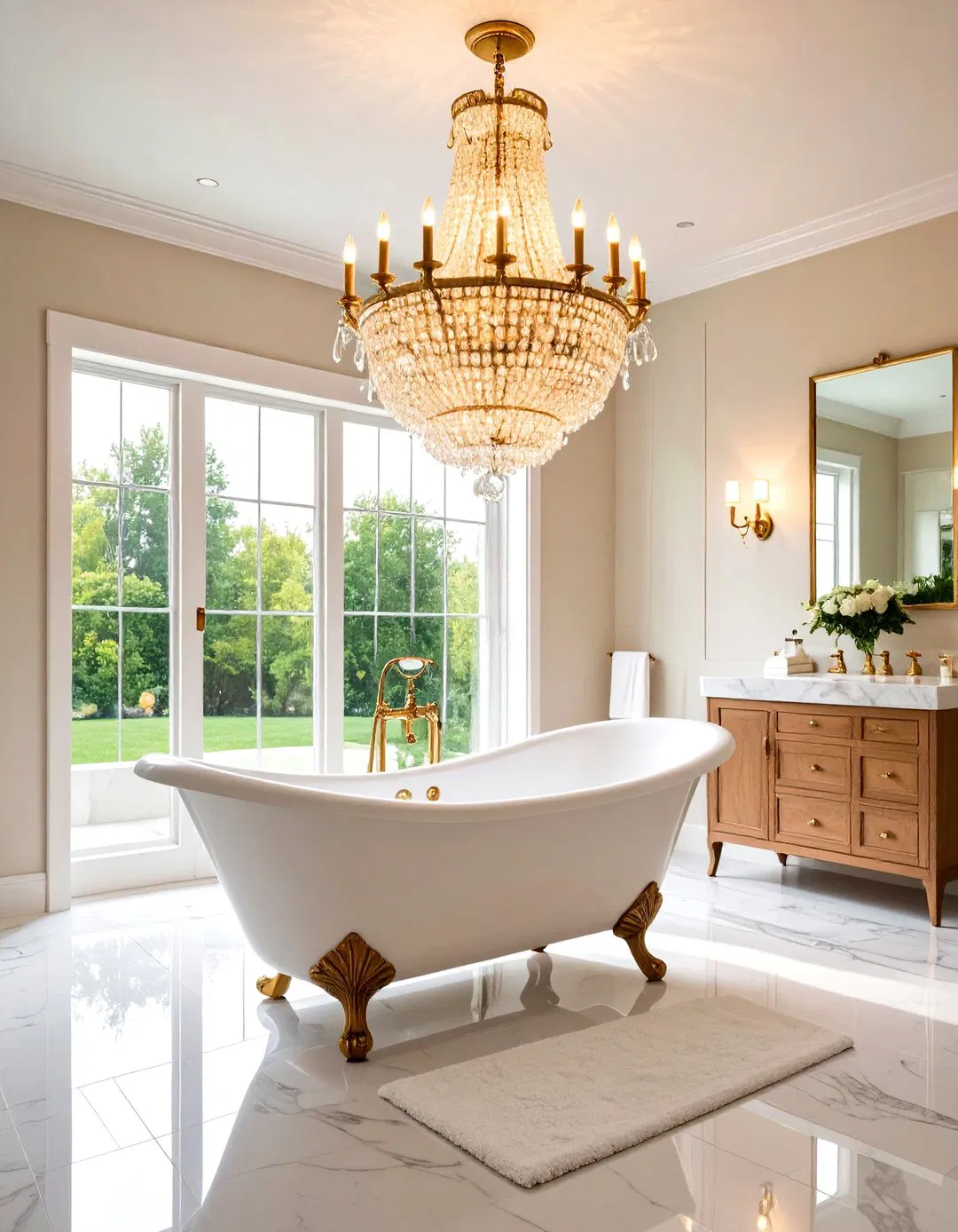 Crystal Chandelier Lighting Statement