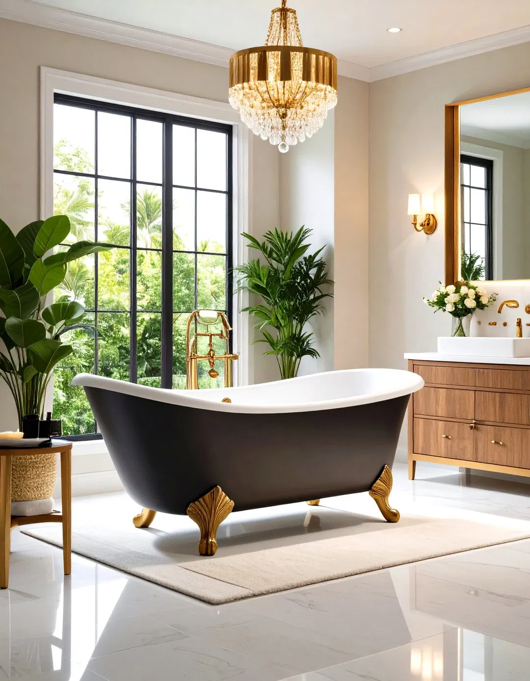 Slipper Bath Tub Configuration