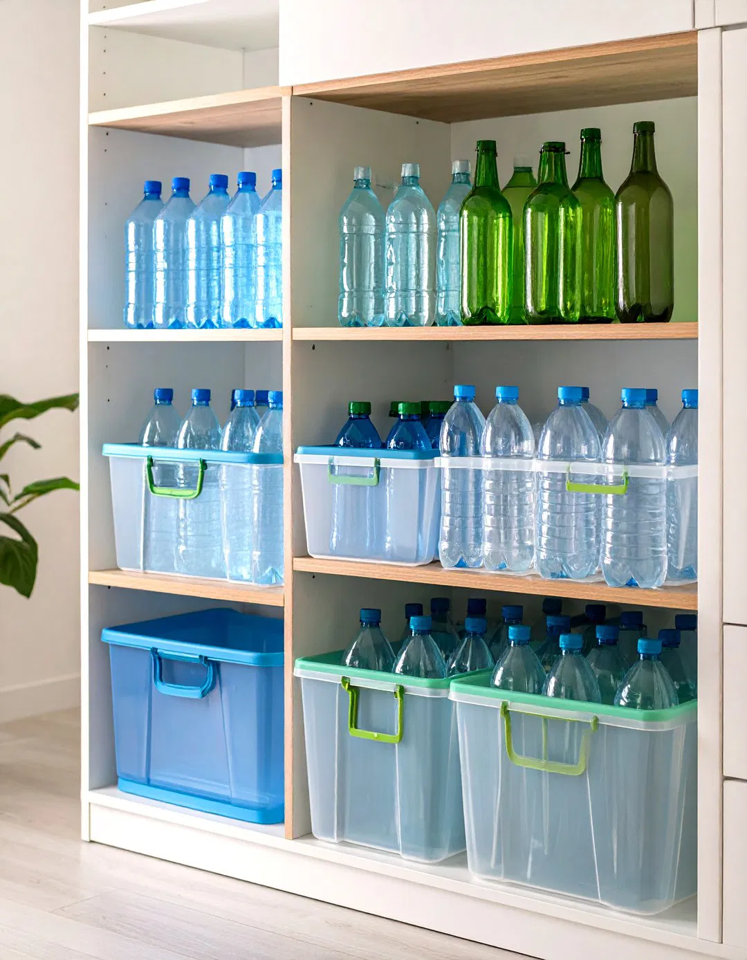Clear Plastic Bin Organization