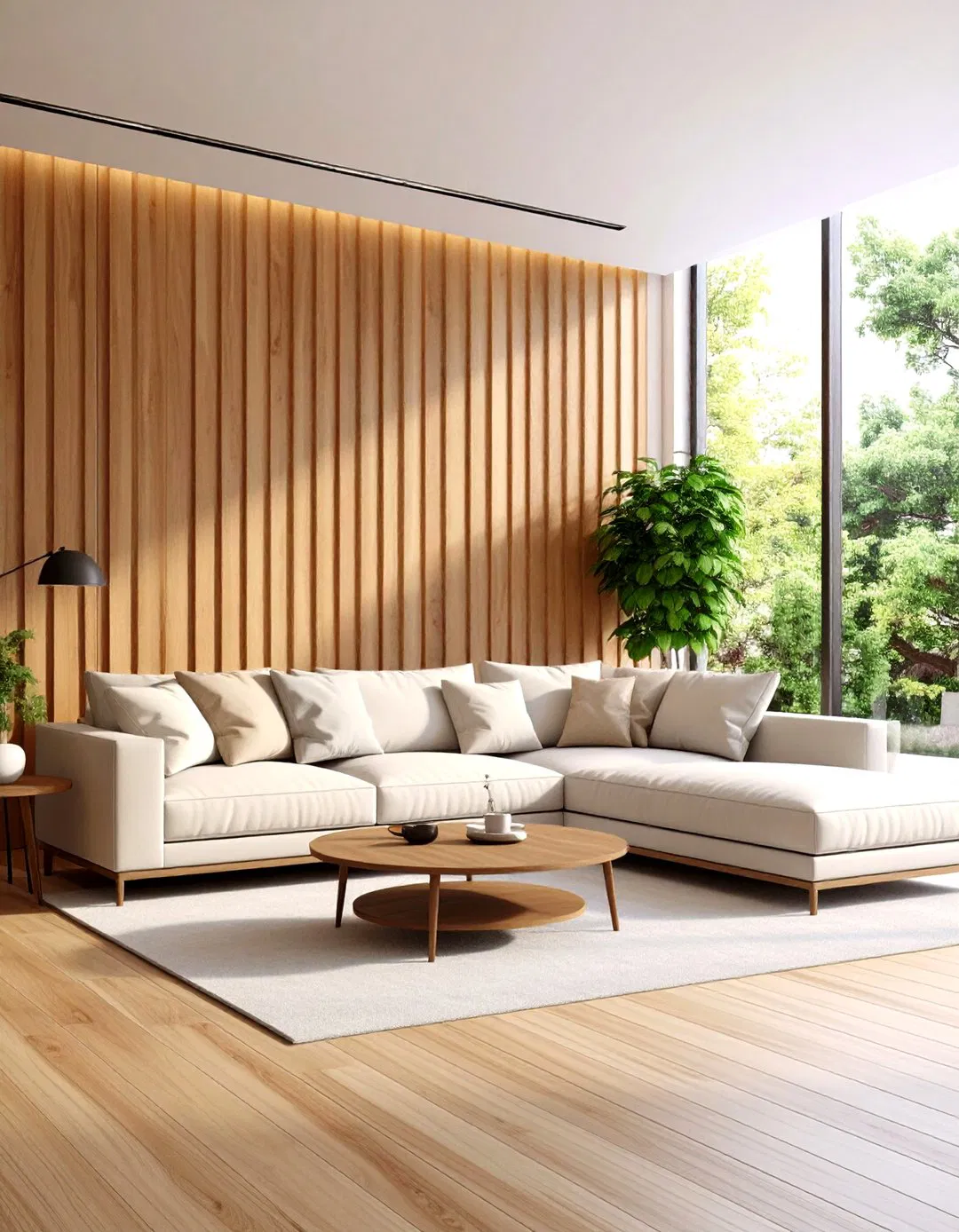 Modern Horizontal Slat Walls - Wall Trim Ideas