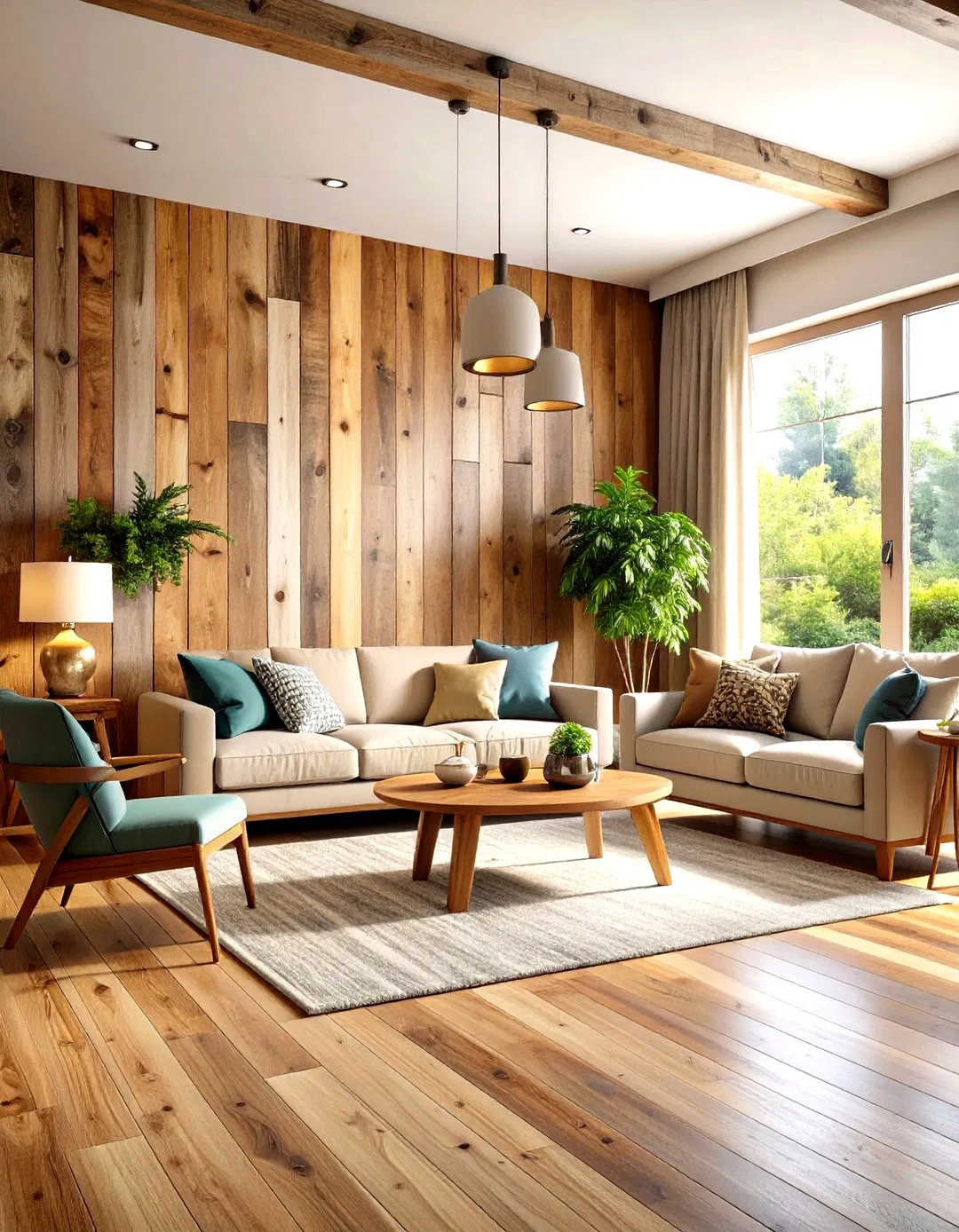 Rustic Wood Plank Walls - Wall Trim Ideas