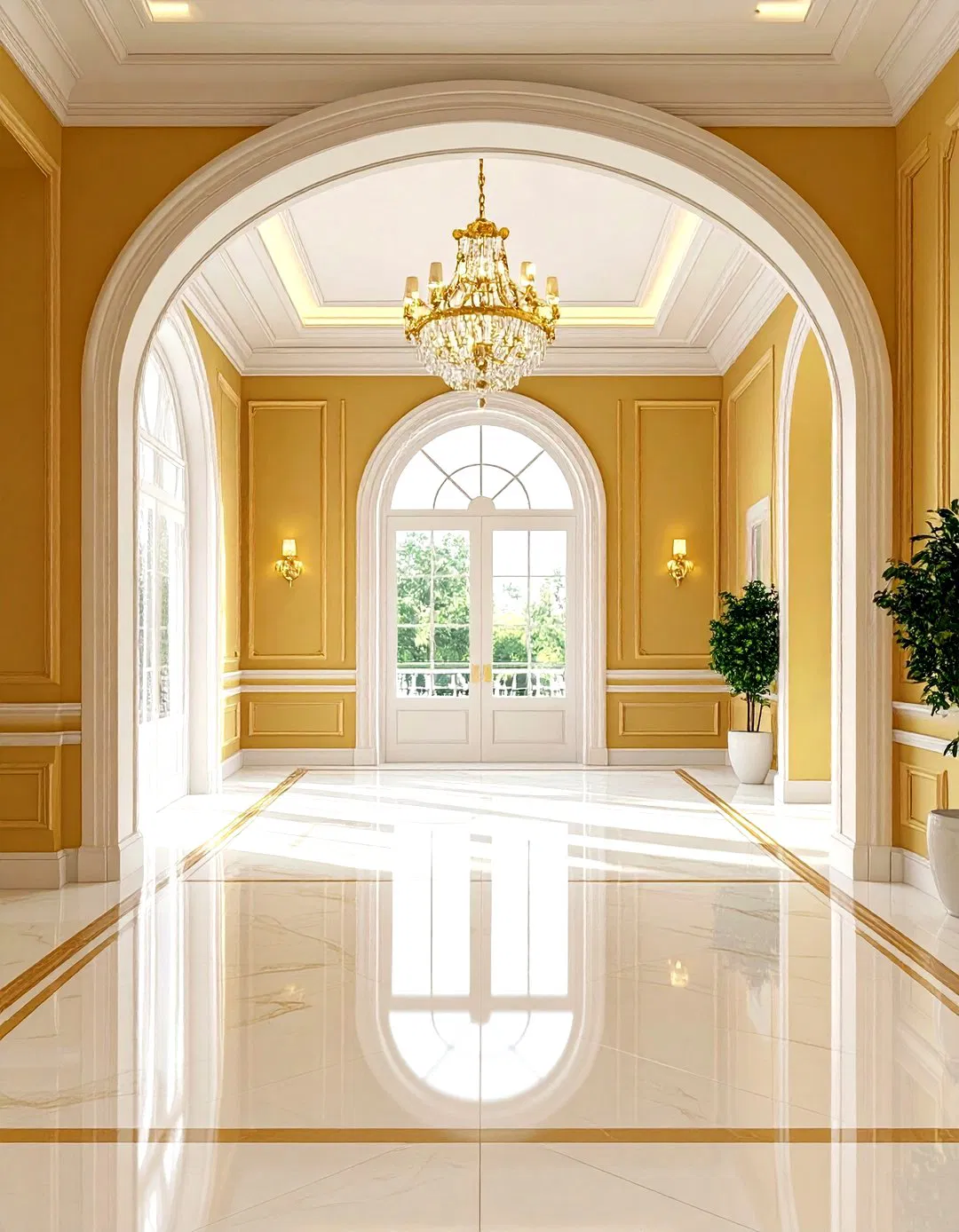 Curved and Arched Transitions - Wall Trim Ideas