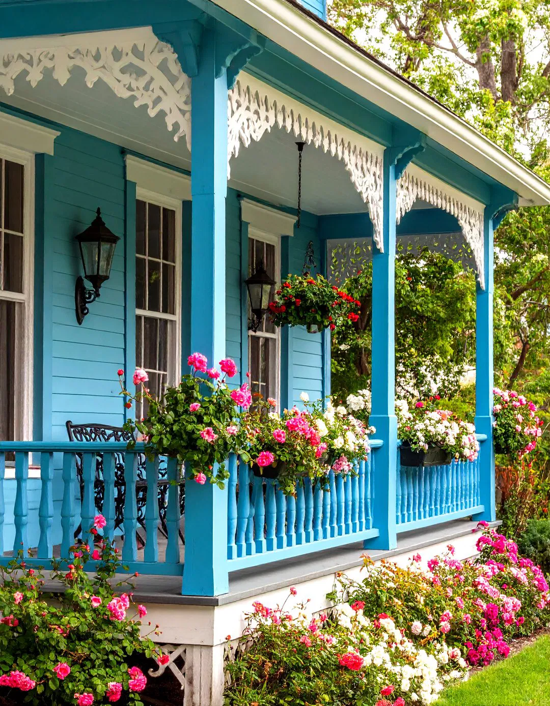 Victorian Veranda with Ornate Details