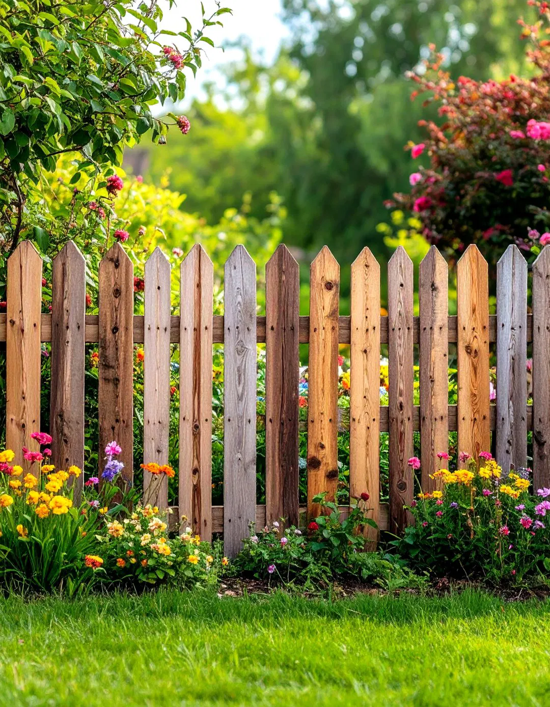 Rustic Charm with Reclaimed Pallet Wood Fencing