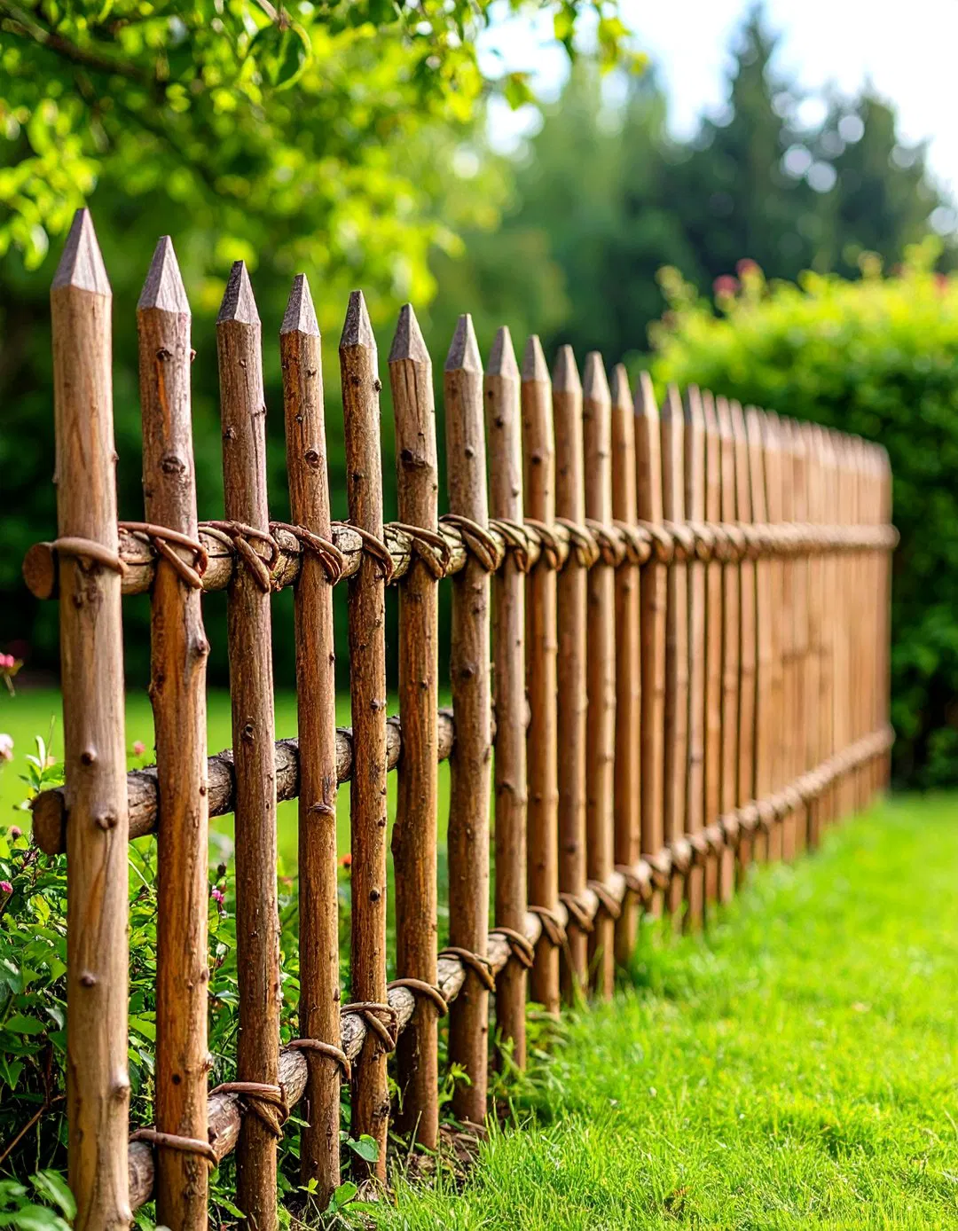 Natural Brushwood Screens for Wind Protection