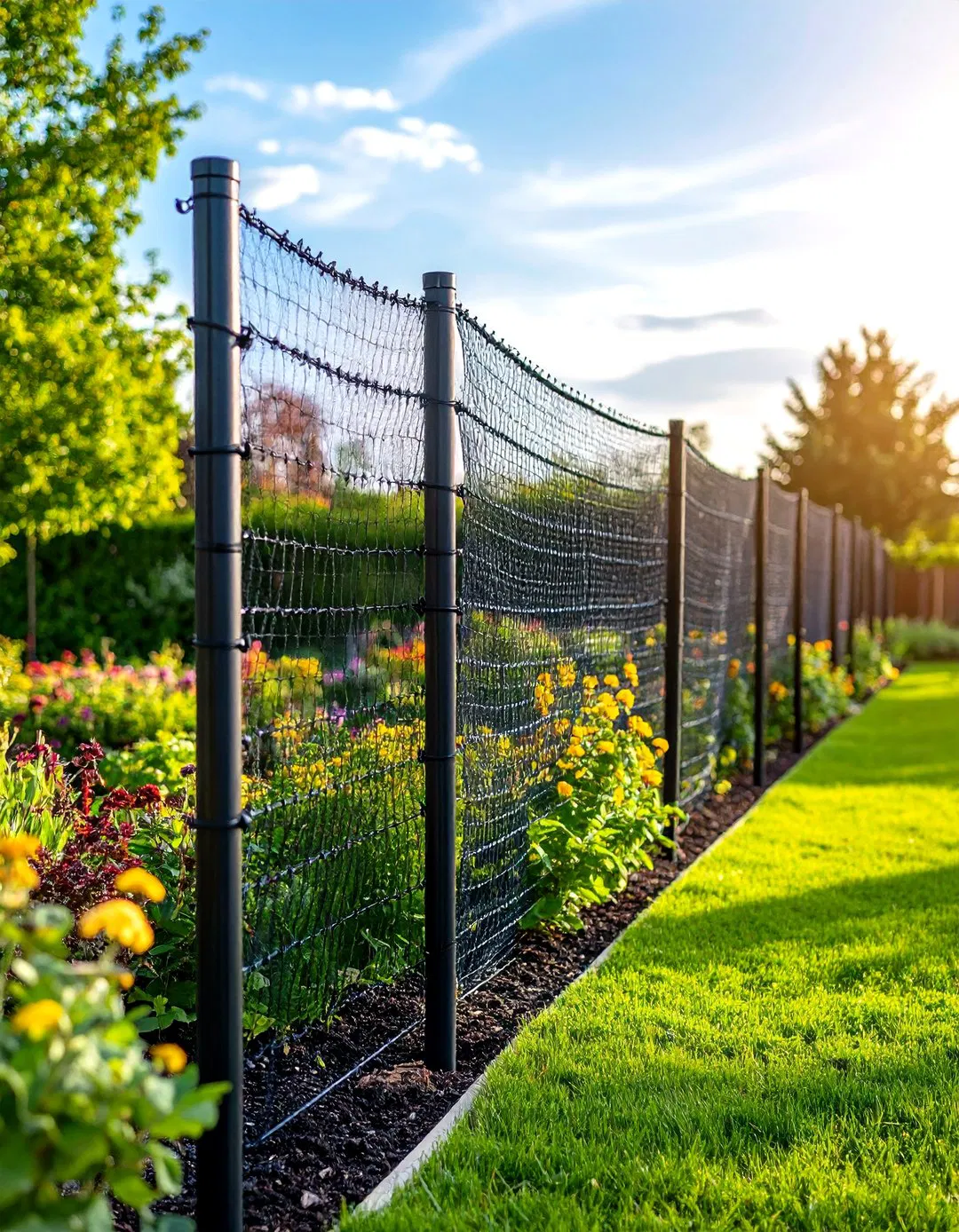 Tall Deer Netting for Expansive Garden Protection