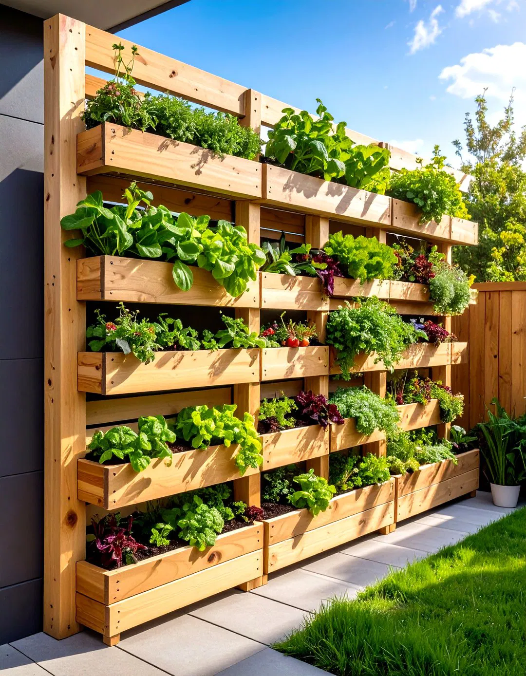 Vertical Pallet Garden