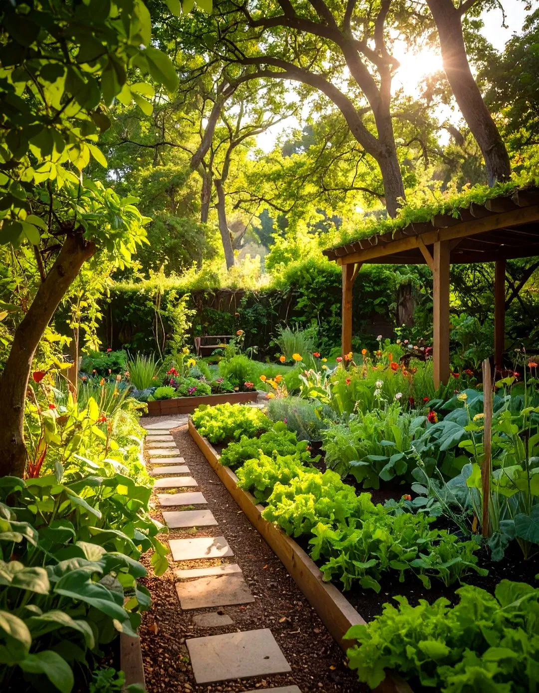 Shade Tolerant Vegetable Garden