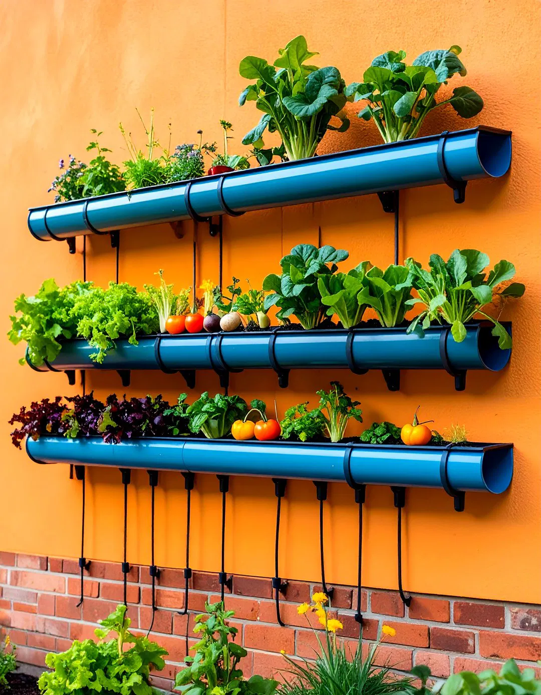 Rain Gutter Growing System