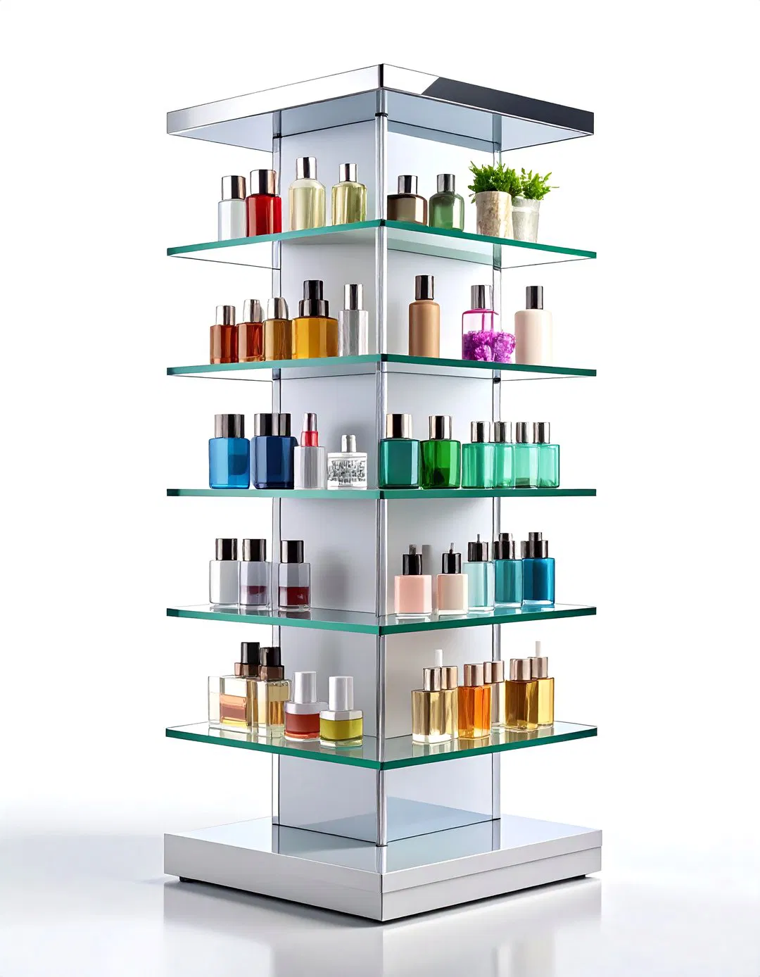 Multi-Level Acrylic Storage Tower - Vanity Storage Ideas