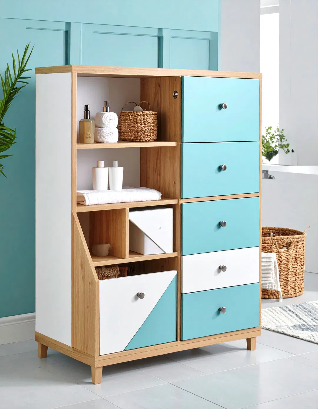 Corner Storage Solutions for Vanities - Vanity Storage Ideas