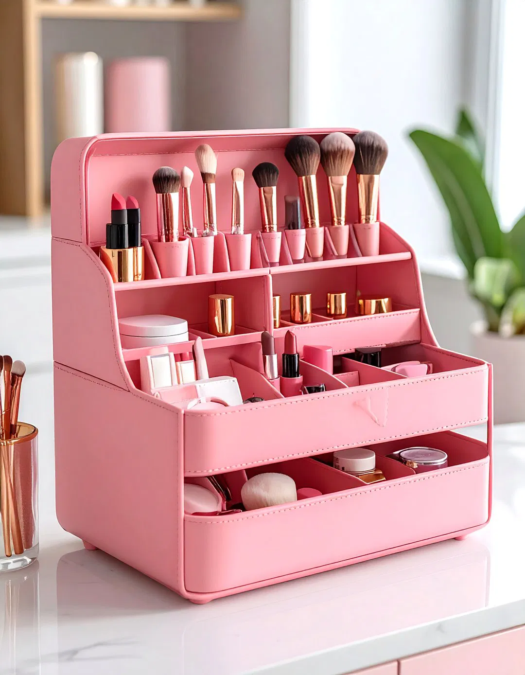 All-in-One Desktop Organizers - Vanity Storage Ideas