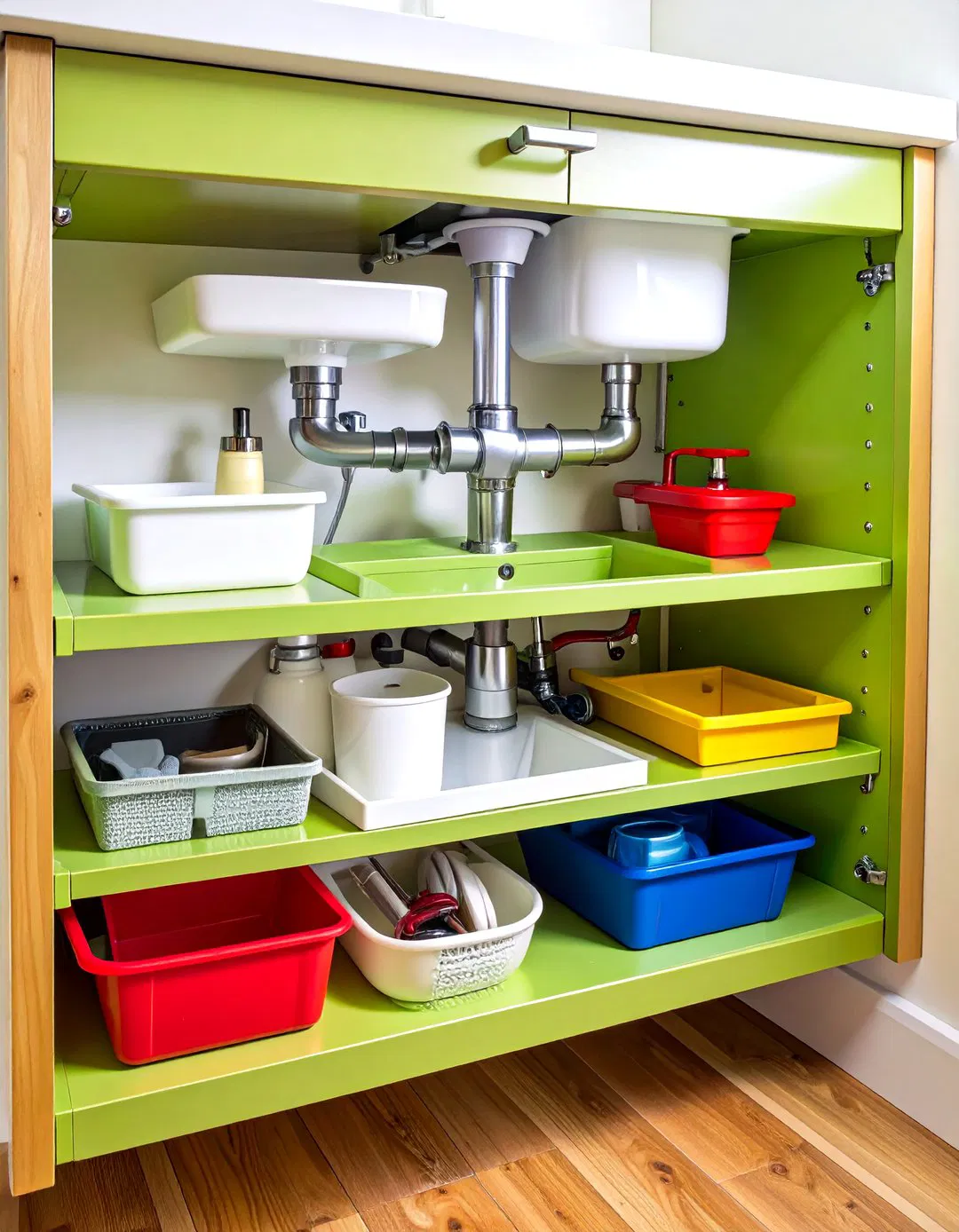 Optimizing Under-Sink Storage - Vanity Storage Ideas