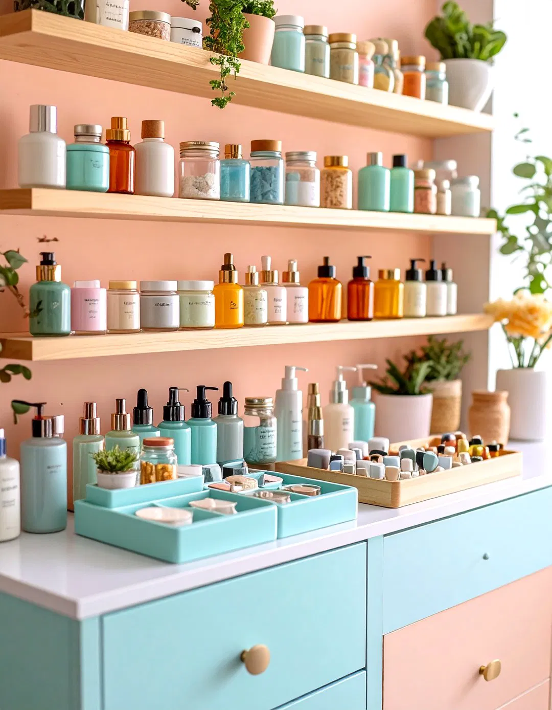 Creative Upcycled Storage Ideas - Vanity Storage Ideas