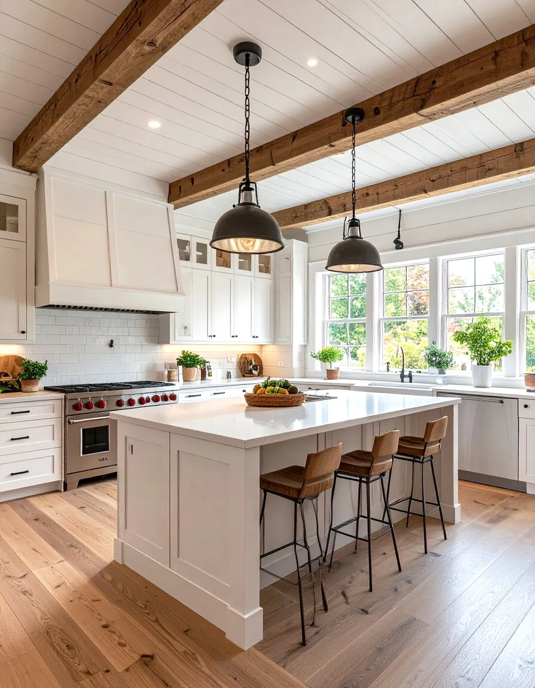 Shiplap Farmhouse Tray Ceiling