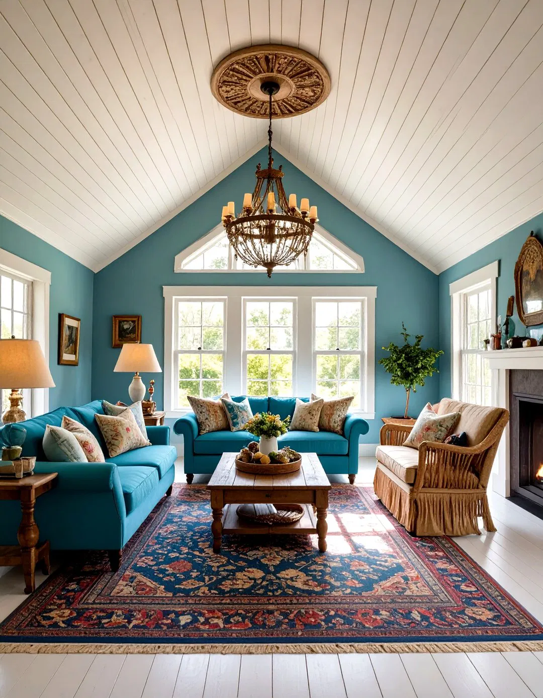 Beadboard Cottage Tray Ceiling