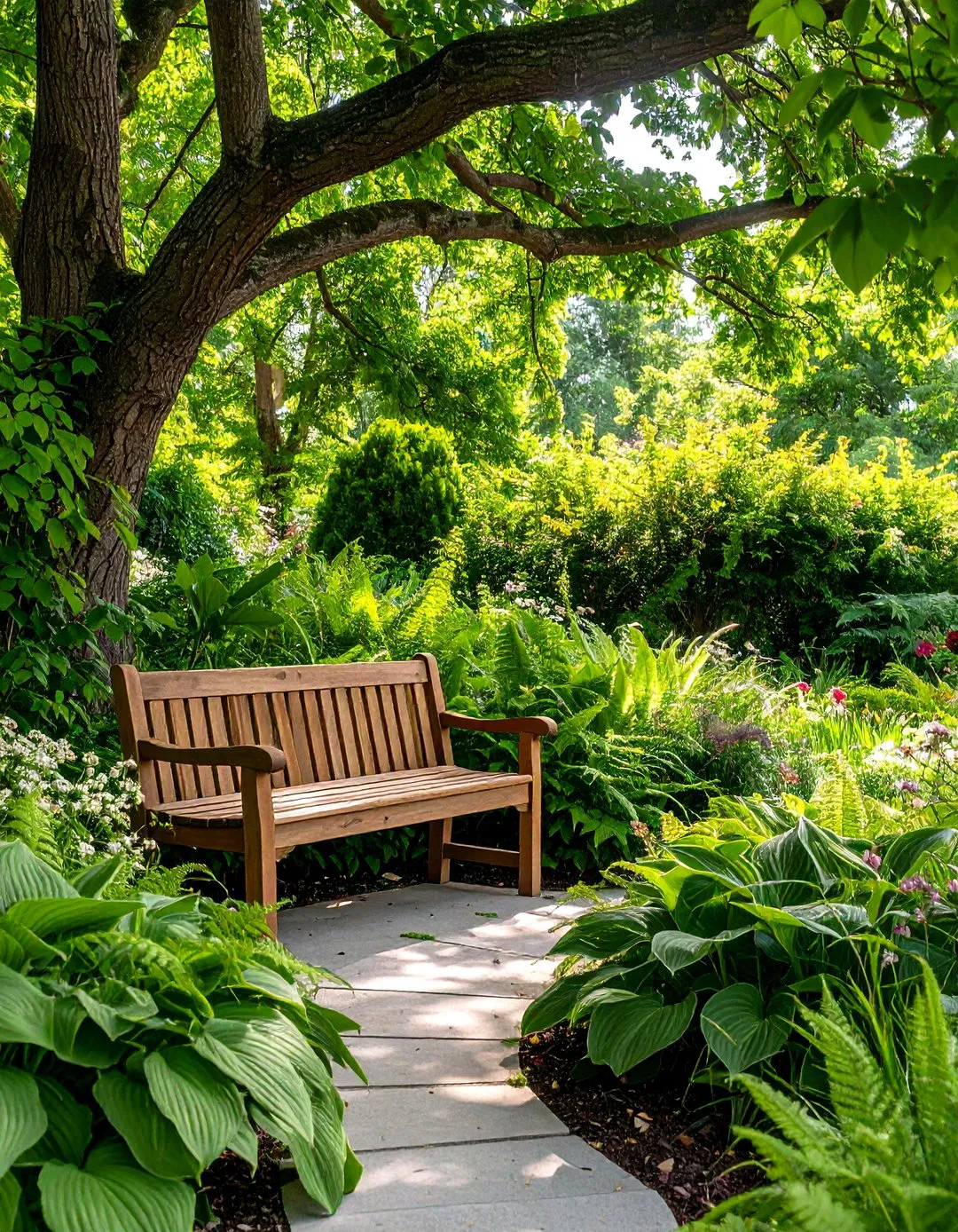 Shade Garden Under Trees