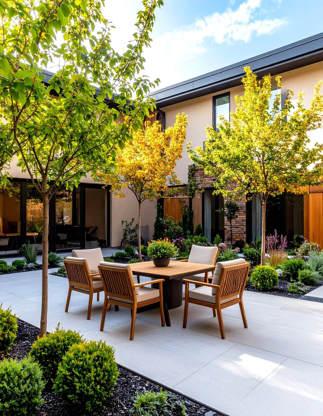Tree Privacy Courtyard