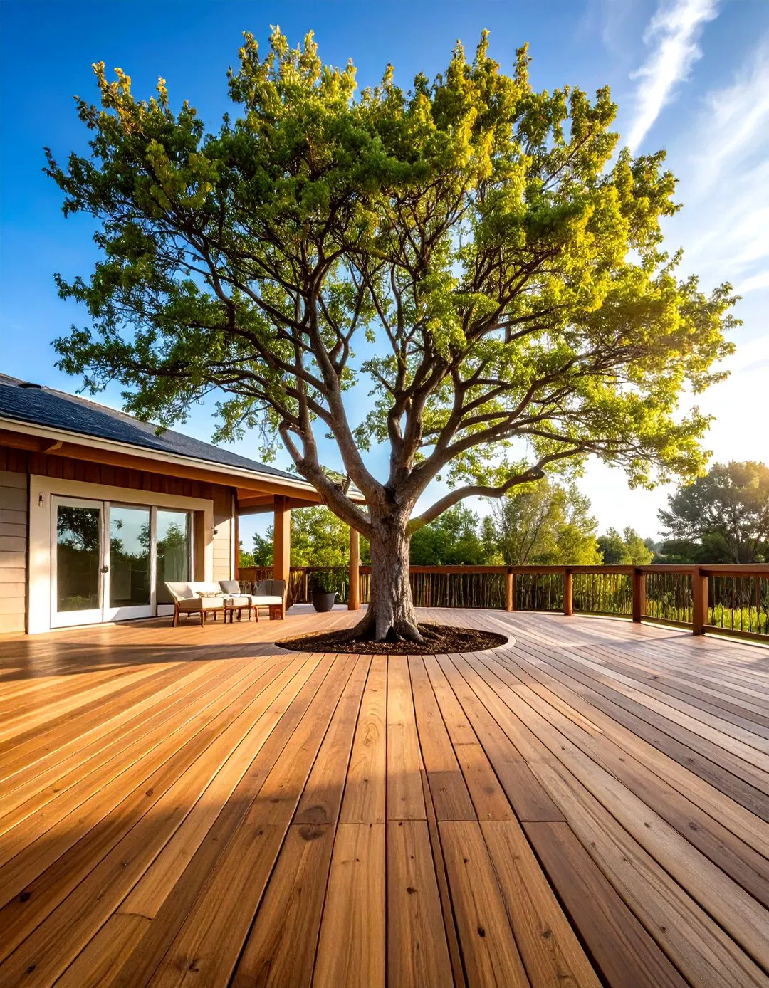 Tree Integrated Deck