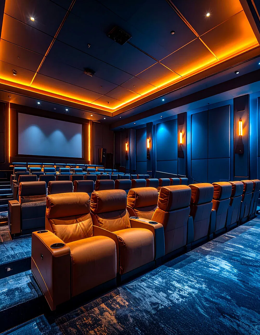 Multi Level Theater Seating - TV Room Ideas
