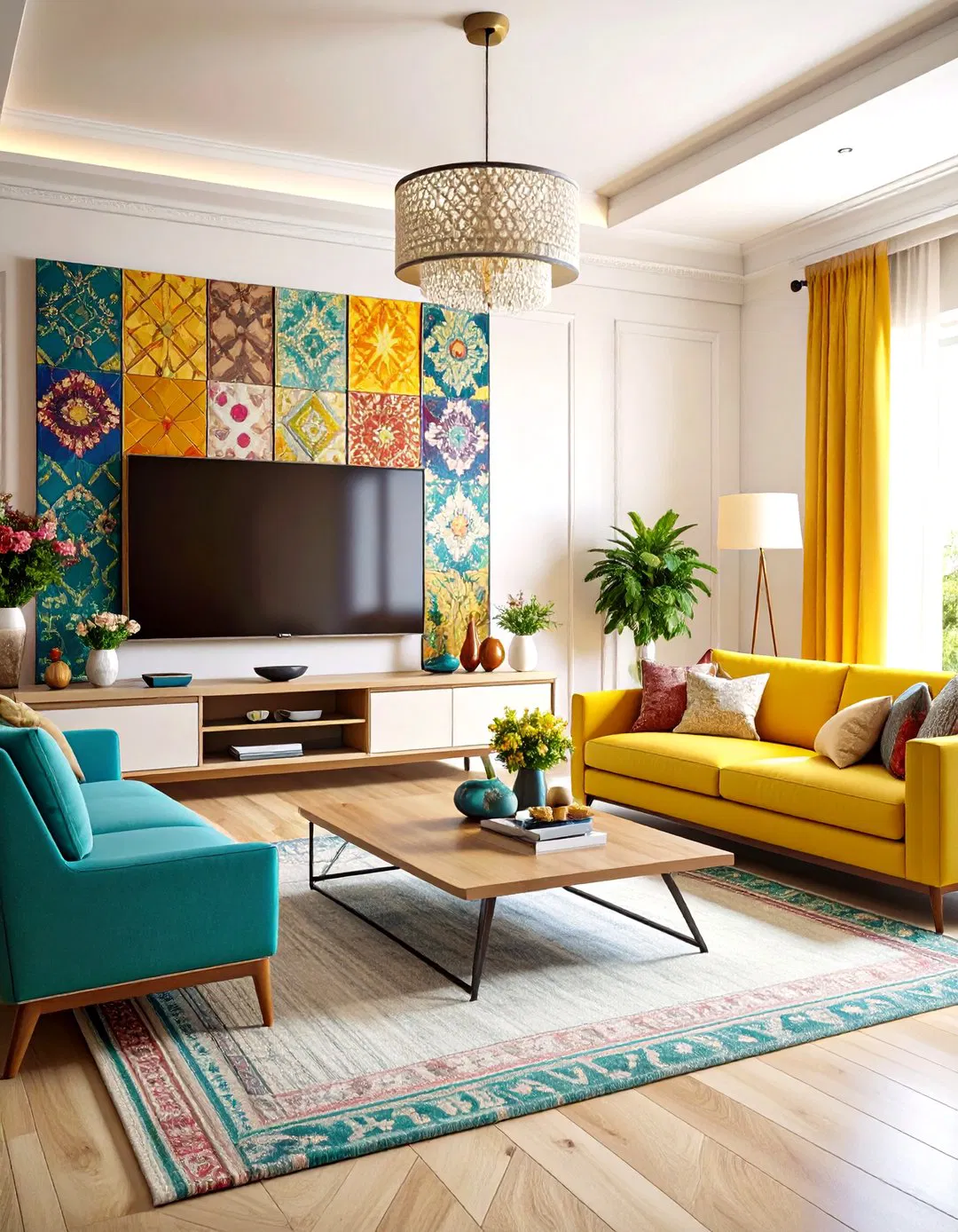 Modern Maximalist Display - TV Room Ideas