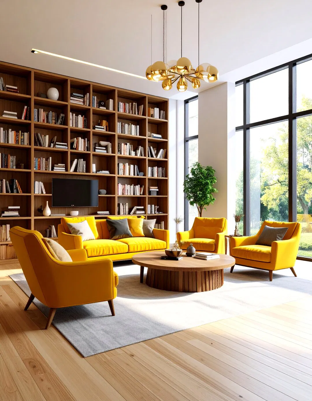 Sophisticated Media Library - TV Room Ideas