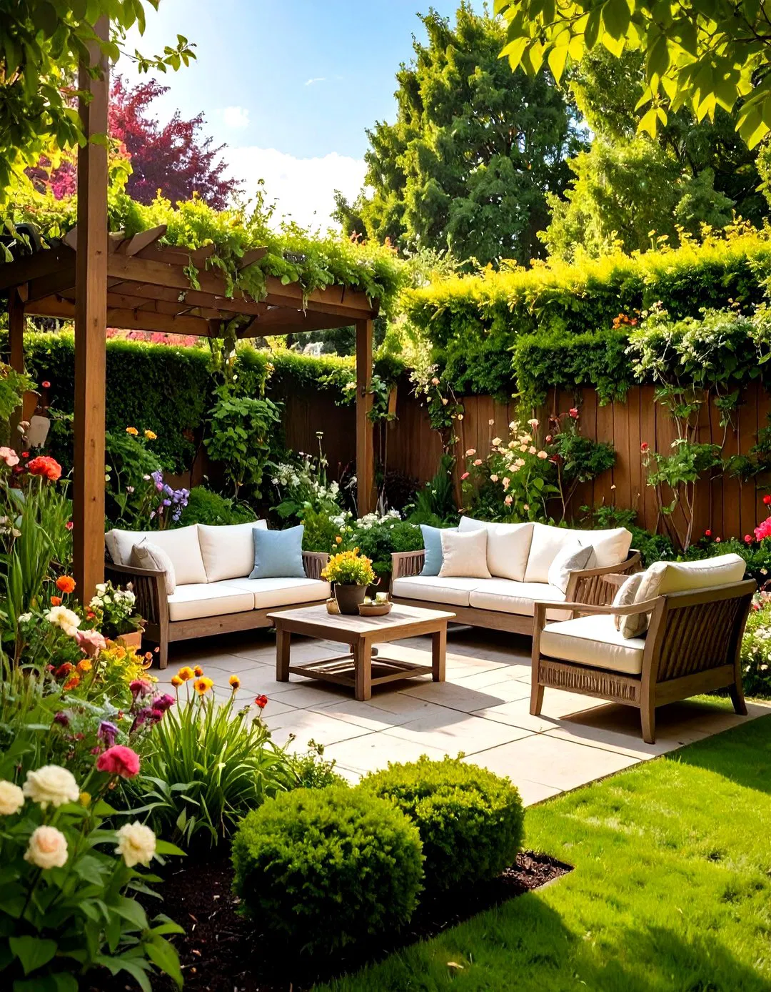 Secret Garden Privacy Retreat - Townhouse Backyard Ideas
