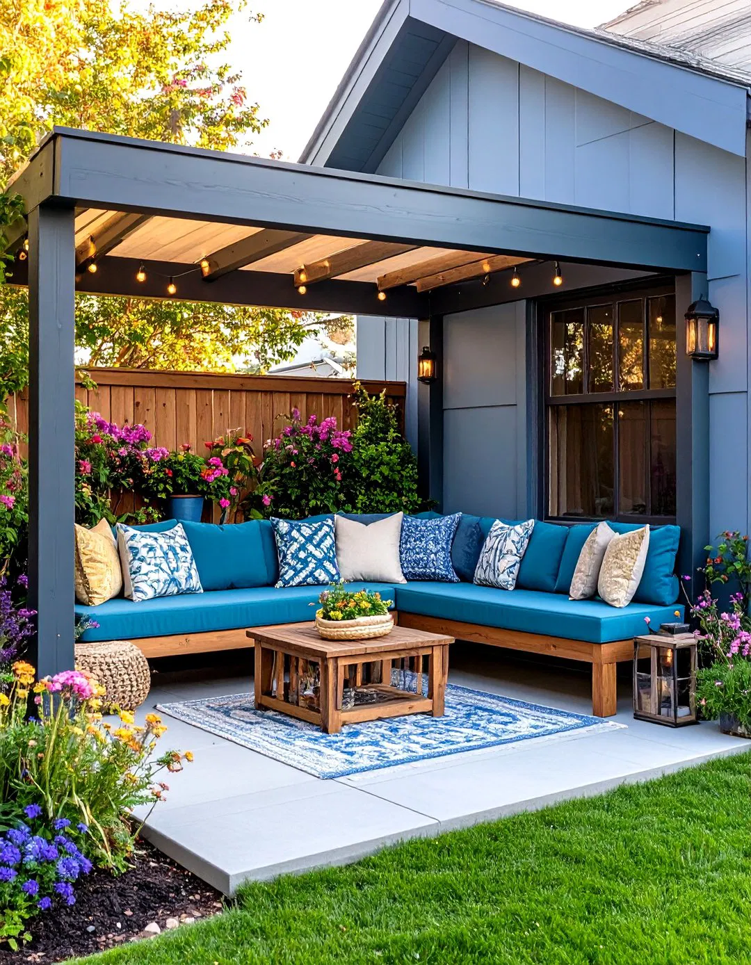 Corner Reading Nook Retreat - Townhouse Backyard Ideas