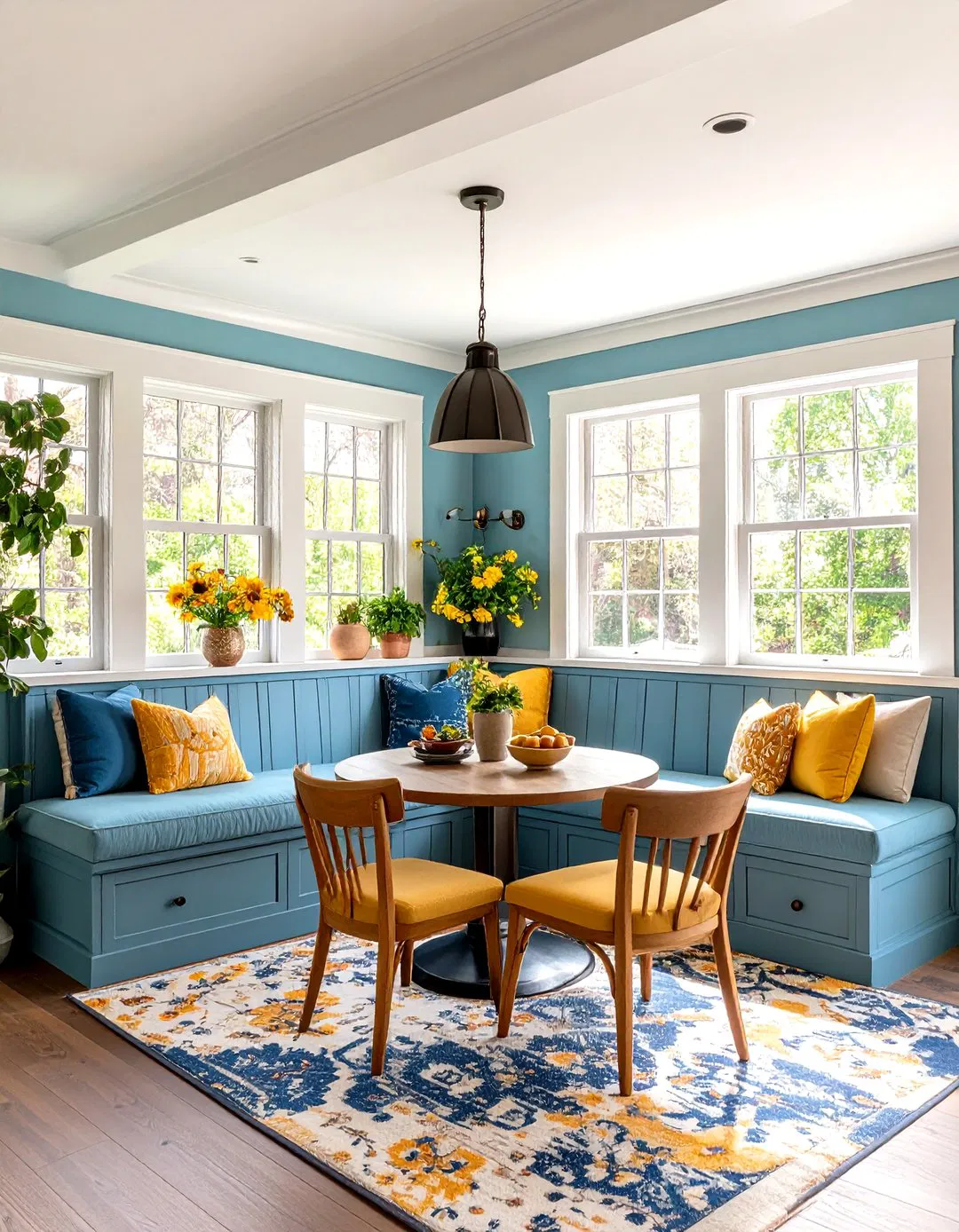 Built-in Breakfast Nook - Tudor Kitchen