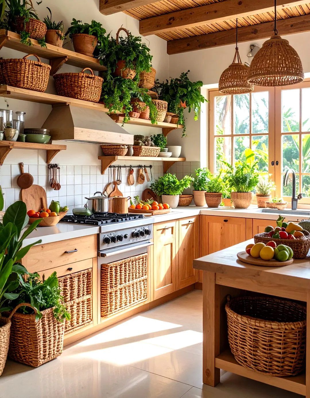 Wicker Storage Baskets and Natural Organization