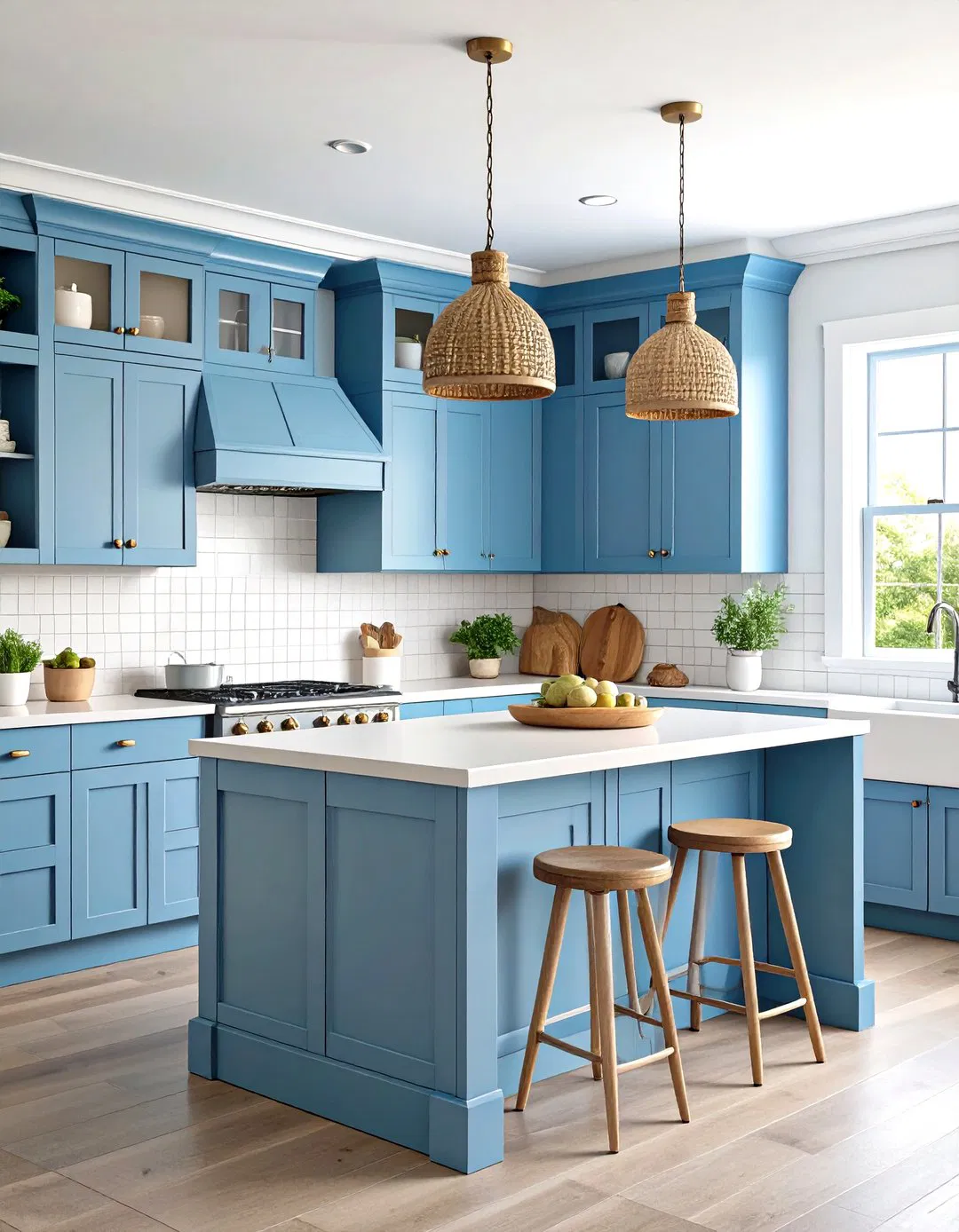 Sea Breeze White and Blue Coastal Theme