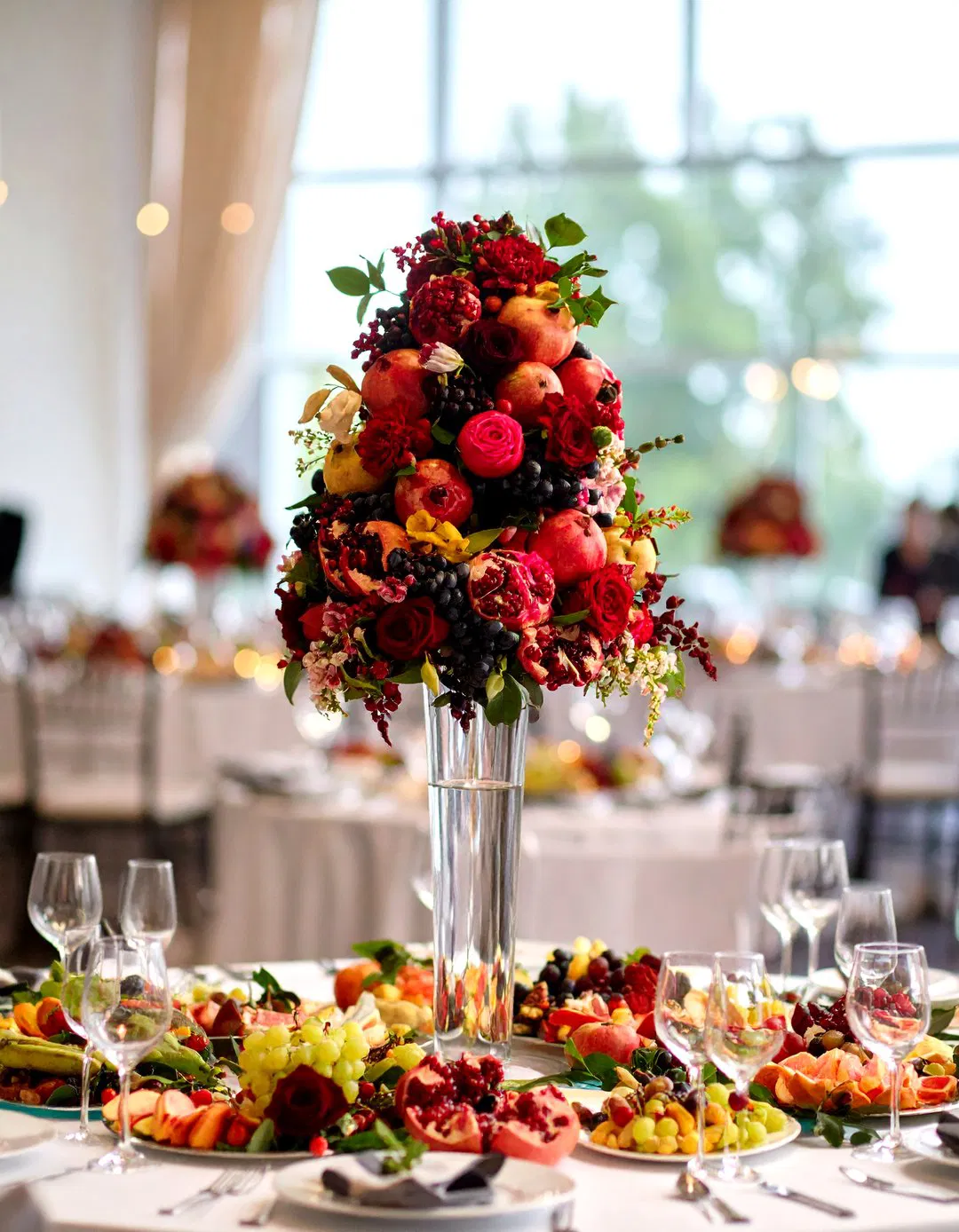 Tall Fruit and Floral Combinations