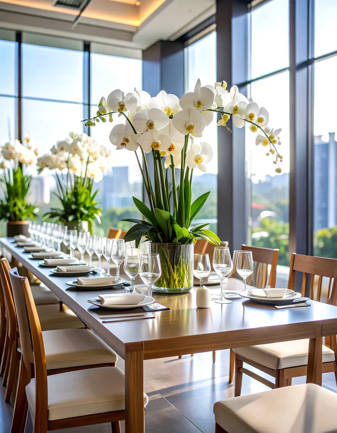 Orchid and Bamboo Combinations