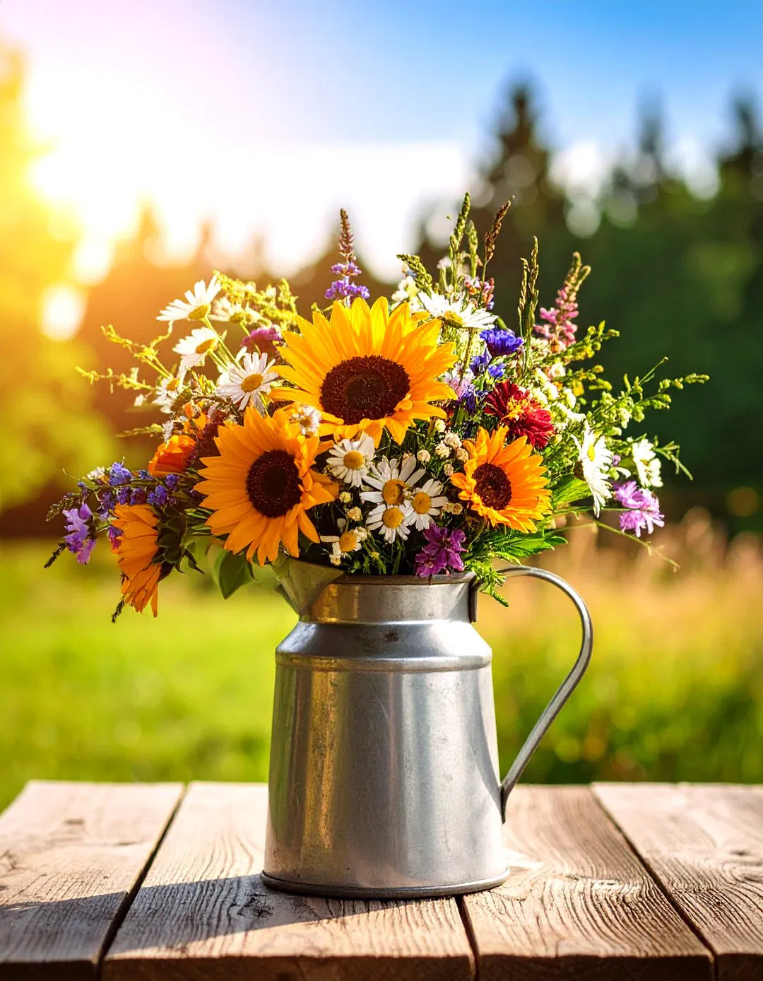 Vintage Milk Jug Arrangements