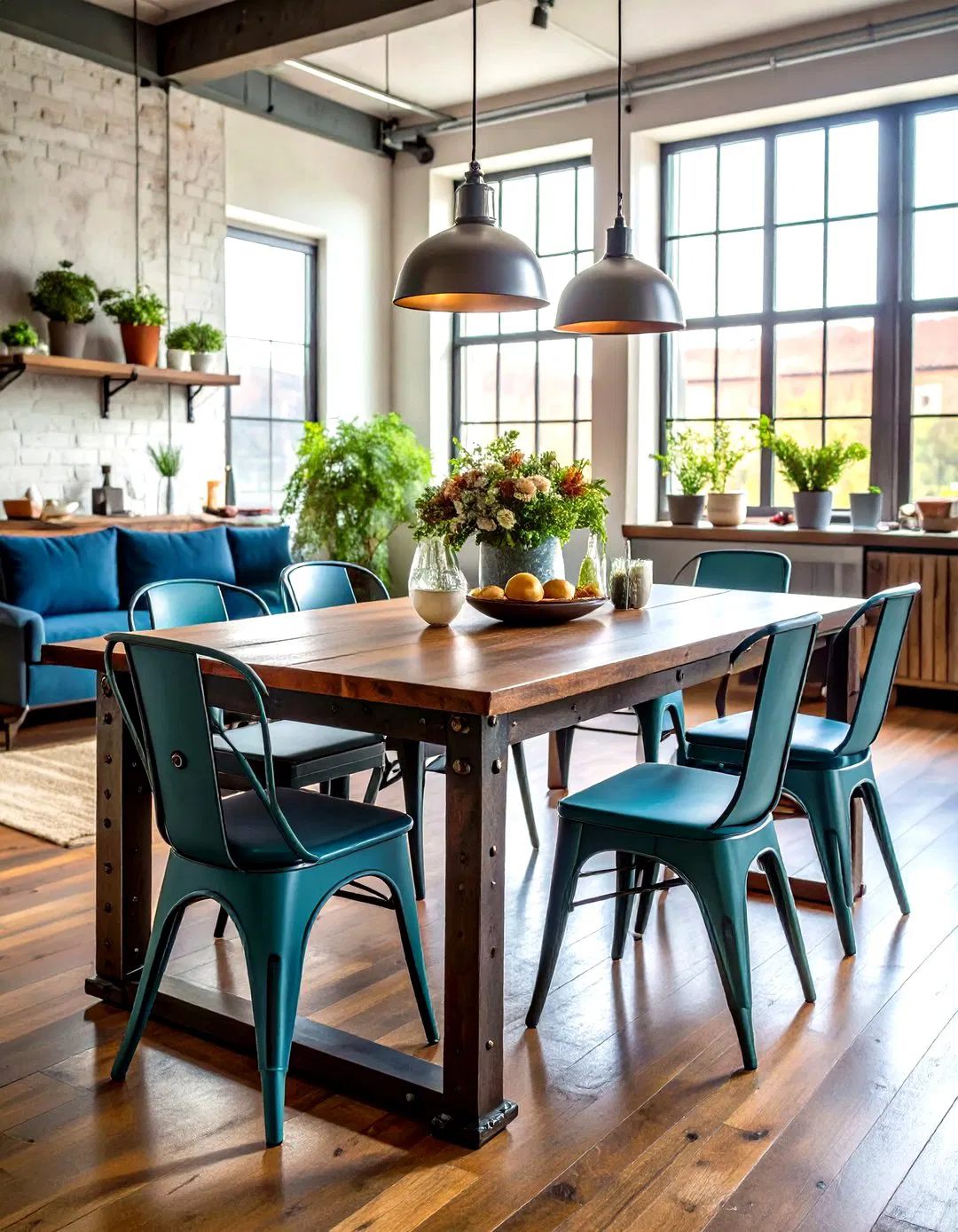 Industrial Metal Dining Tables