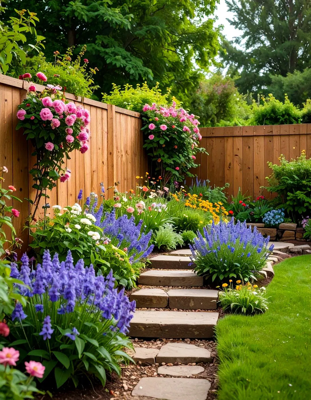Rustic Timber Sleeper Terraces - Tiered Garden Ideas
