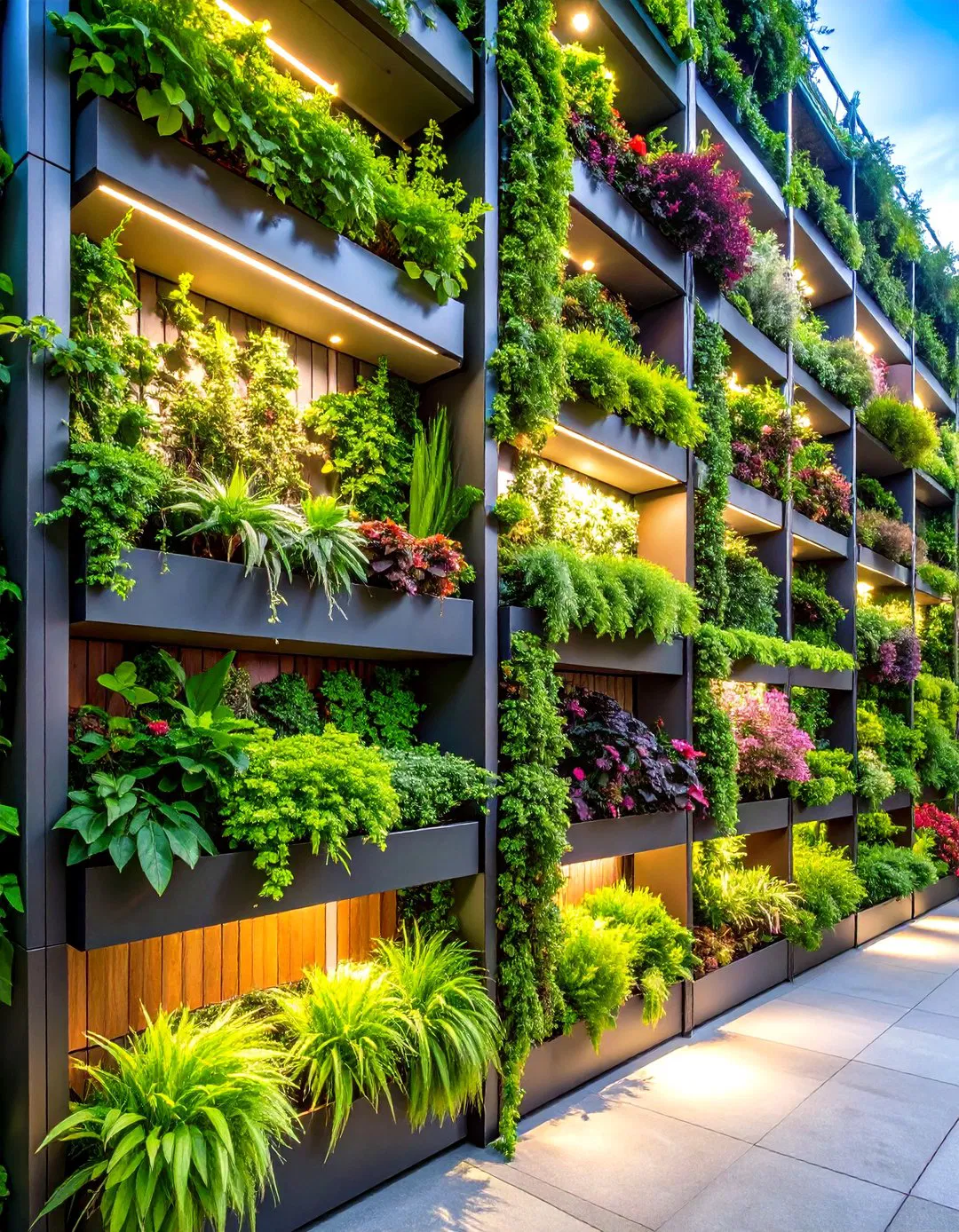 Vertical Living Walls - Tiered Garden Ideas