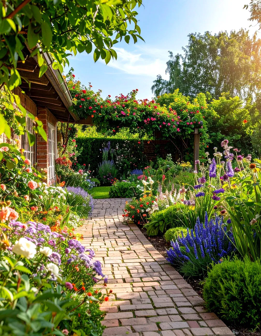 Cottage Garden Terraces - Tiered Garden Ideas