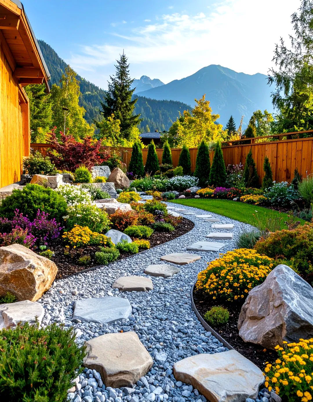 Alpine Rock Garden Terraces - Tiered Garden Ideas