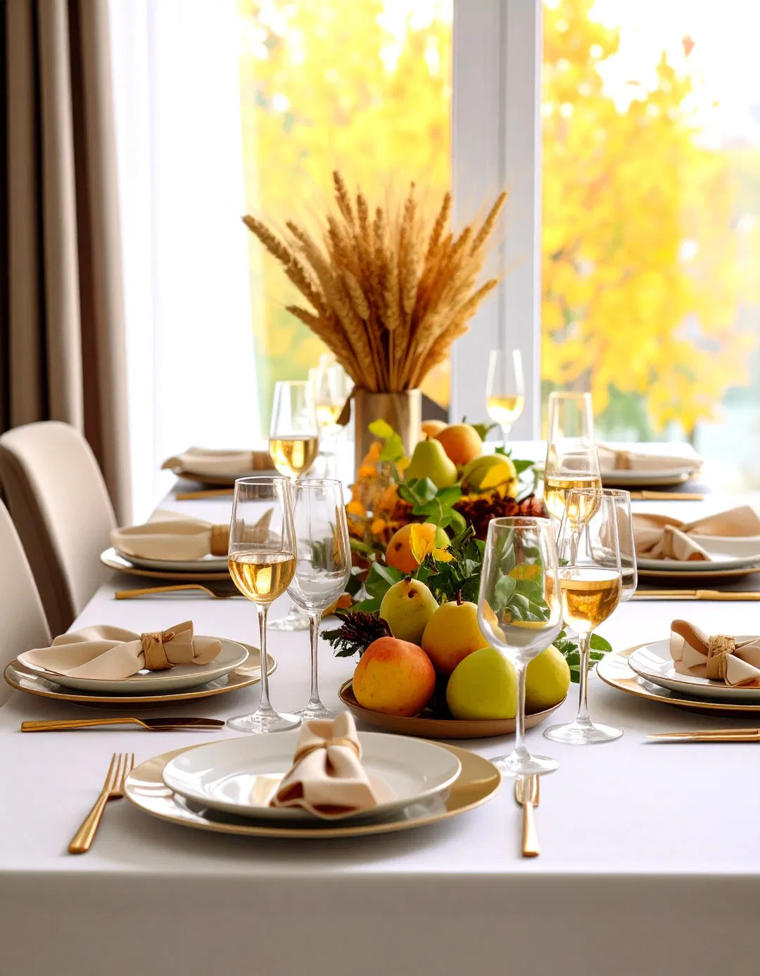 Elegant Dried Wheat Bundles