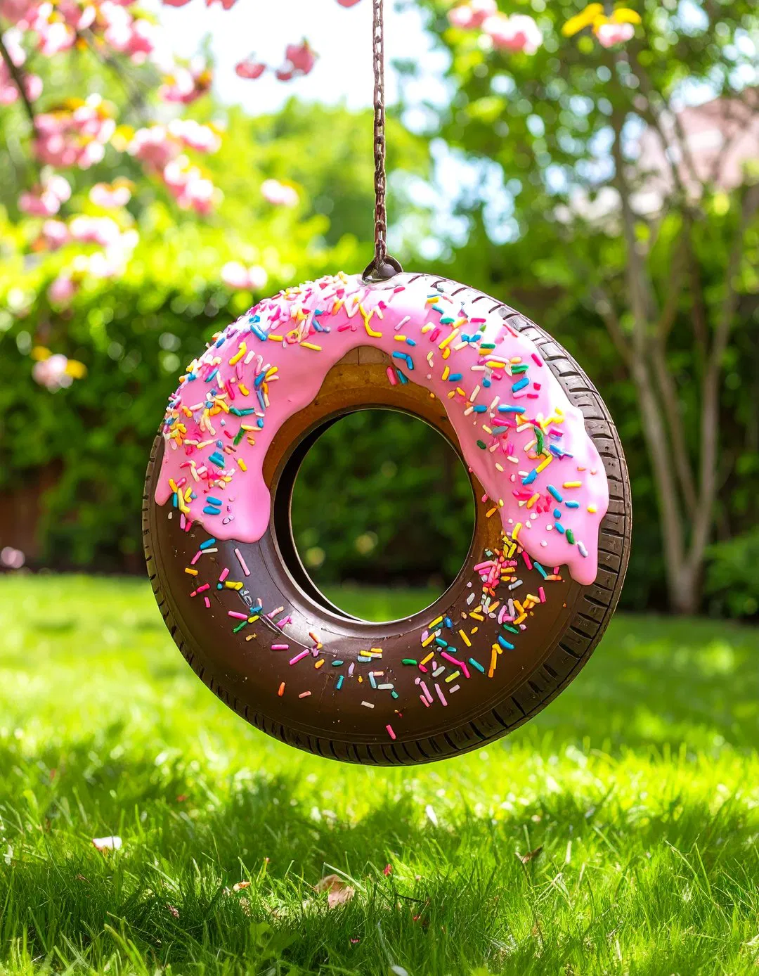 Donut Themed Tire Swing Design