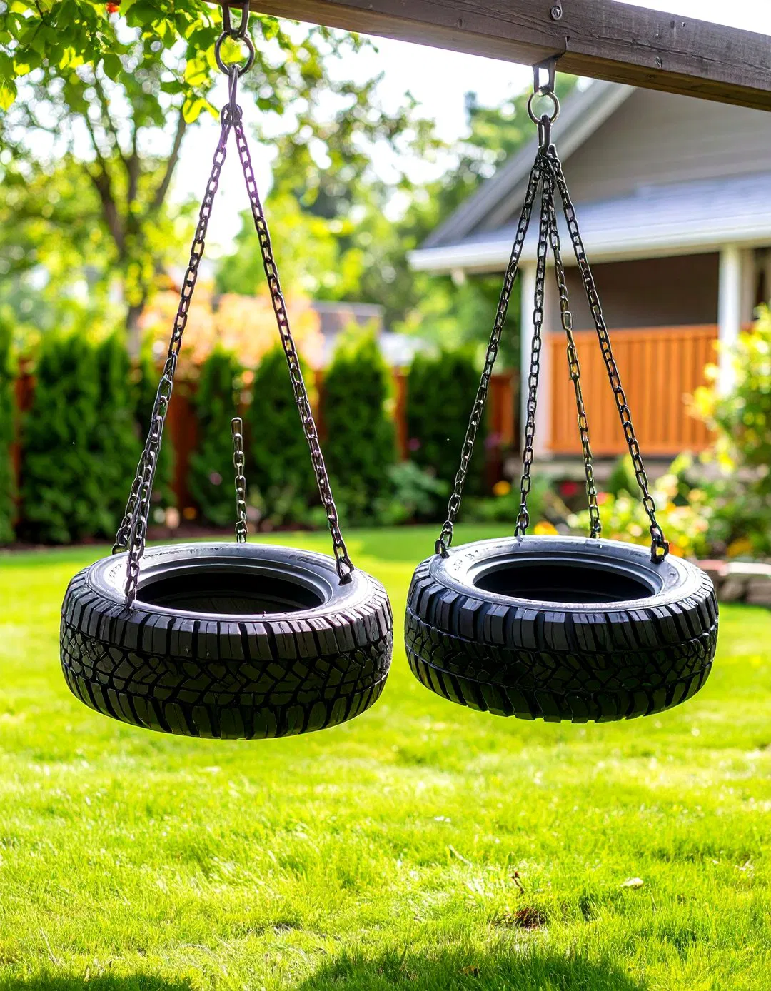 Double Tier Tractor Tire Swing