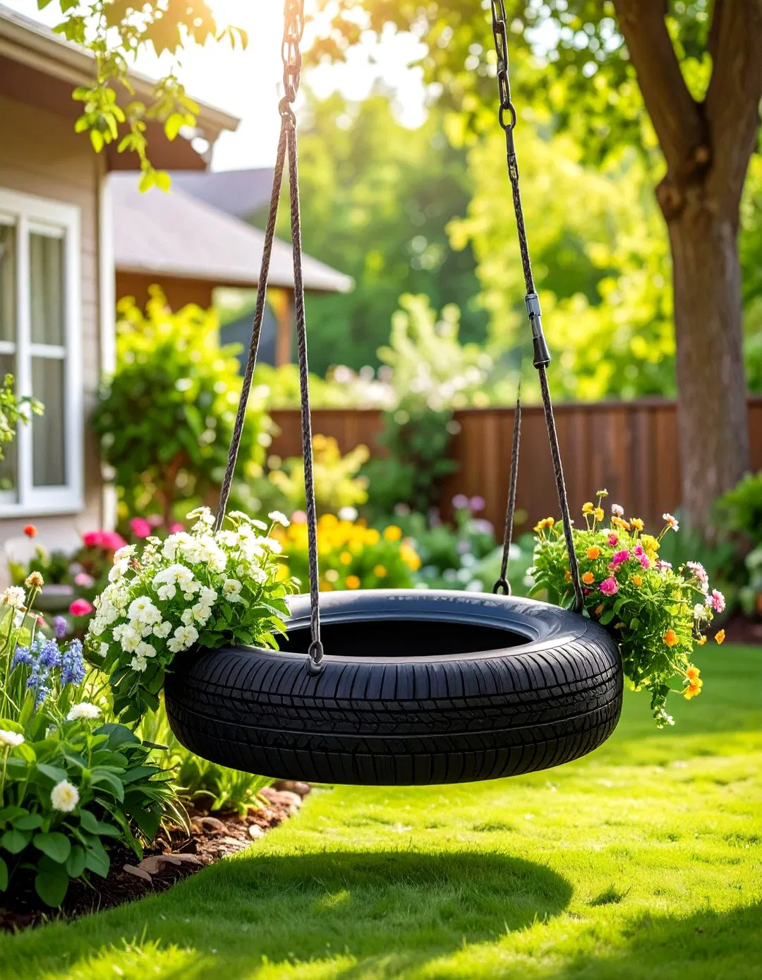 Removable Tire Swing System