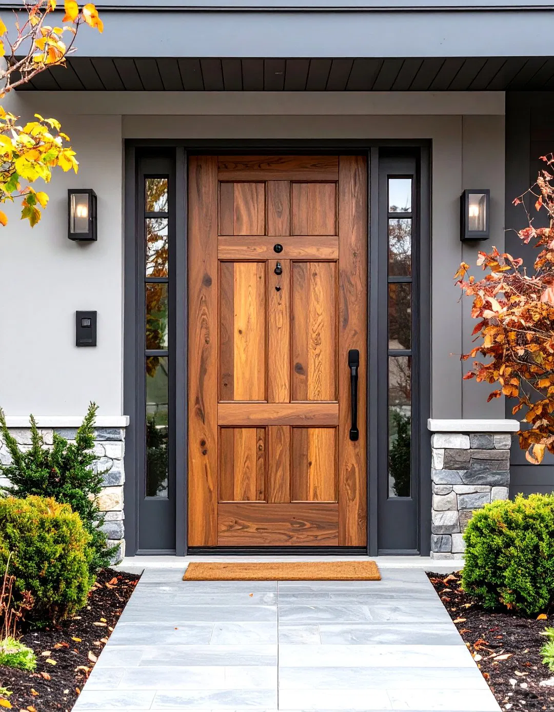 Driftwood Stained Front Door