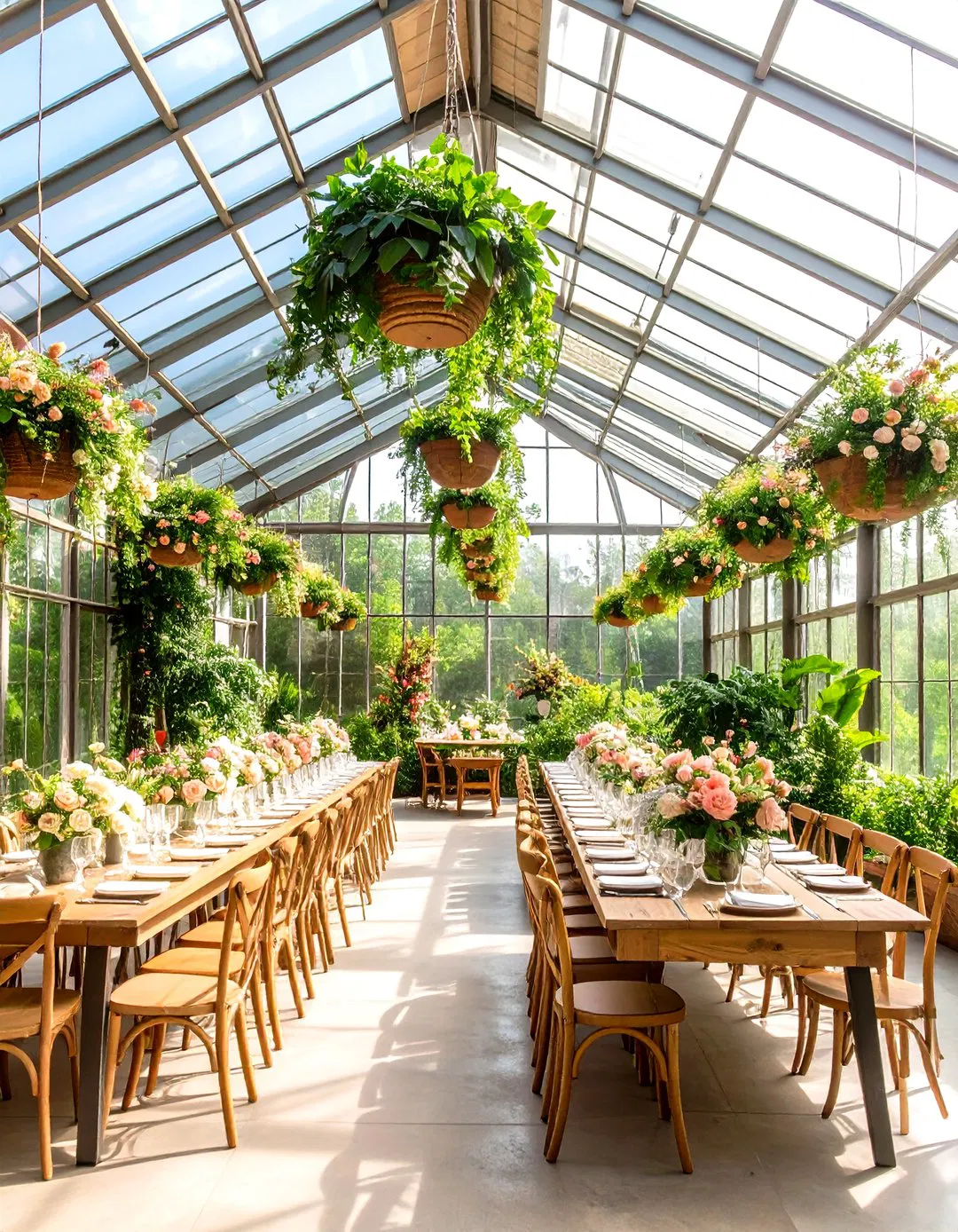 Pastel Greenhouse Celebration - Spring Wedding Ideas